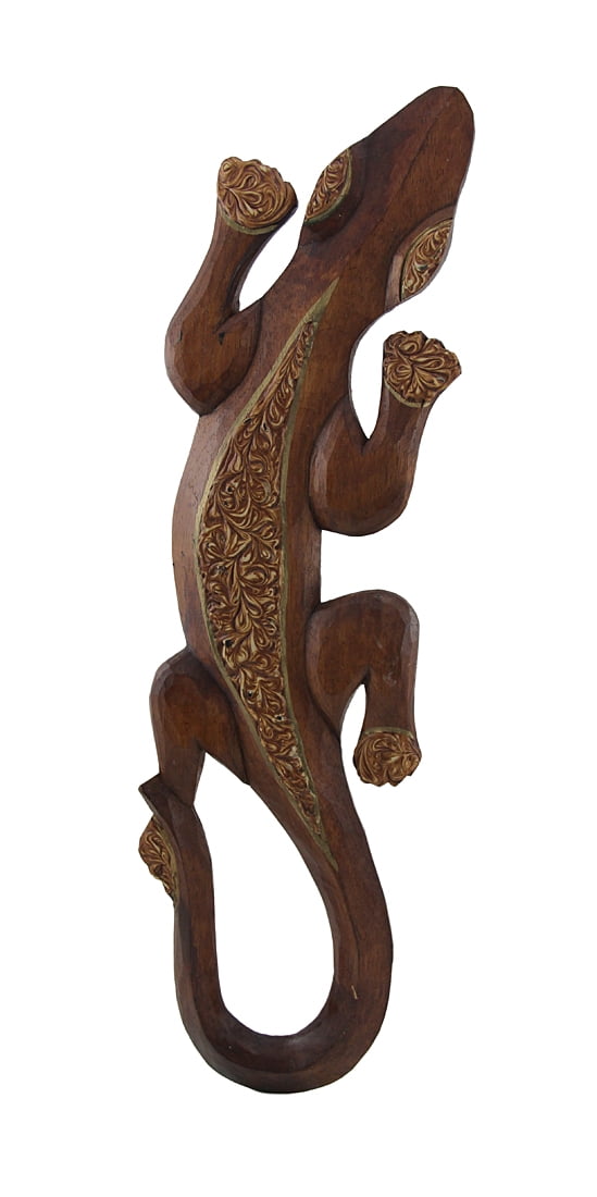 wooden lizard