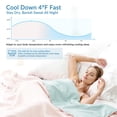 thumbnail image 5 of Exclusivo Mezcla Cooling Comforter King Size Blush Pink, Lightweight Summer Blanket for Hot Sleepers, Soft Breathable Cool Bedding Duvet for Night Sweats, 104"x90", 5 of 9
