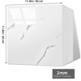 thumbnail image 5 of 12pcs Marble Backsplash Tiles, Duslogis 11.8"x11.8" Self-Adhesive Shower Waterproof Wall Panels, PET Wall Panels Shower Tiles for Home Bathroom, Living Room (White), 5 of 7