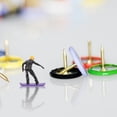 thumbnail image 3 of UPOUART Skiing People Figure for Decor Black Mini Toys Skiing 1Set for Micro Landscaping and Display, 3 of 8
