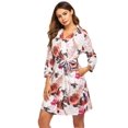 thumbnail image 6 of Zeagoo Womens Knit Bathrobe Thin Robes Soft Cozy Sleepwear Lightweight Robe, 6 of 8