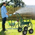 thumbnail image 4 of FDW Garden Hose Reel Cart Green 300' Heavy Duty, Easy Assembly, 1 Count, 4 of 7