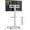 With Power Outlets & Shelf, variant on Mobile TV Stand with Power Outlets&Shelf, Floor Portable TV Stand with Wheels for 27-65Inch LCD LED OLED Flat/Curved Panel Screen, Swivel,Height Adjustable& Base, RollingTV Cart White