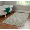 thumbnail image 3 of Linon Outdoor Washable Area Rug Collection, Ivory and Green, 3' x 5', 3 of 7