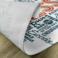 thumbnail image 5 of Ambesonne Fitness Place Mats Set of 4, Retro Words Lifestyle, Standard Size, Dark Blue Orange and White, 5 of 6