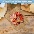thumbnail image 5 of Charcuterie Board Template Set - 6 Pcs Acrylic Router Templates for Woodworking | Handle Cutting Board Templates with 4 Pens | Angled Curvy Tracing Stencils Guide Tools for Kitchen, 5 of 7