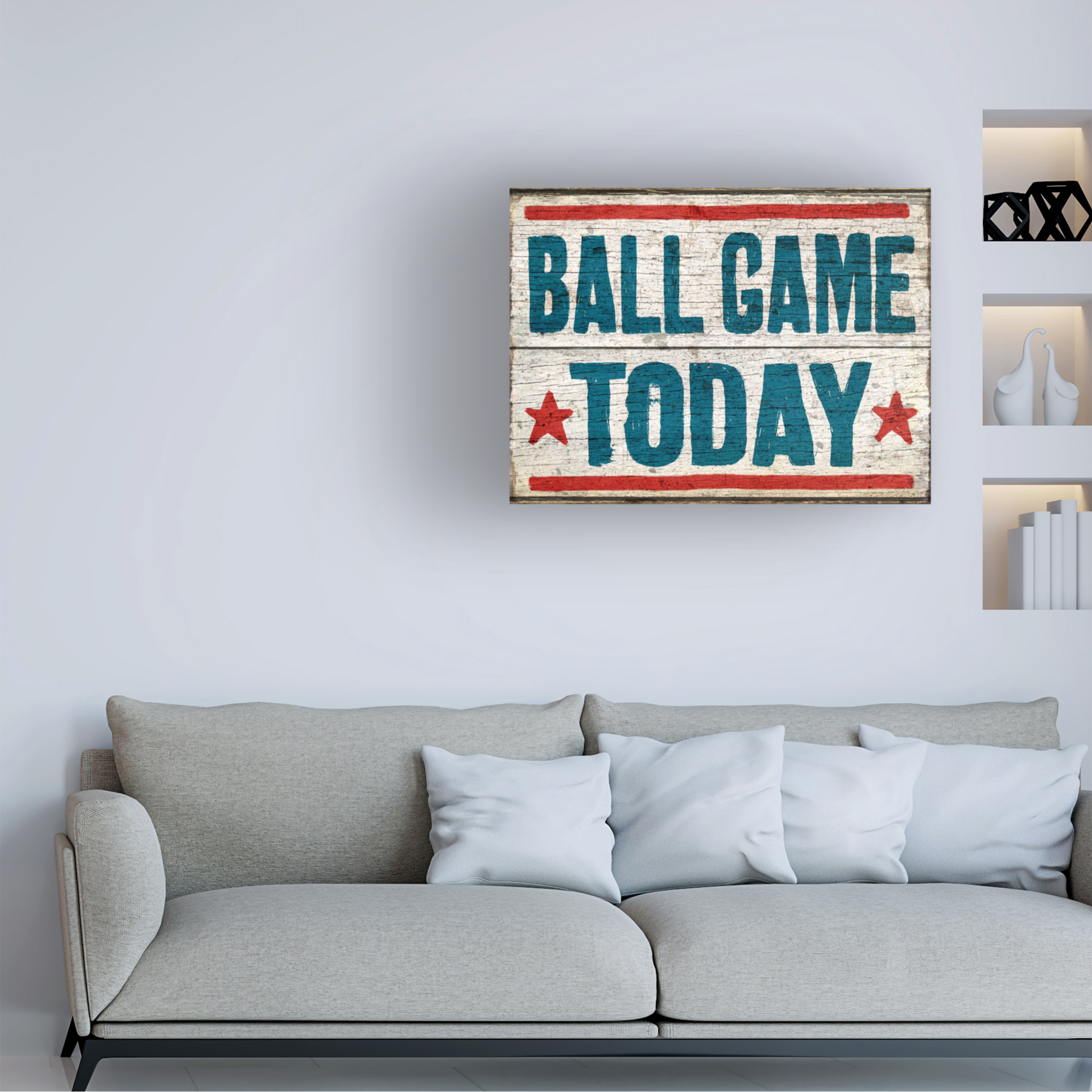 RetroPlanet 'Ball Game Today' Canvas Art