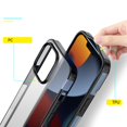 thumbnail image 3 of SaniMore for iPhone 14 Pro 6.1" 2022 Case, Wear-resistant Frosted PC Backplane & Shockproof Soft TPU Bumper Anti-fall Anti-scratch Thin Lightweight Cover for iPhone 14 Pro 6.1" 2022, Black, 3 of 9