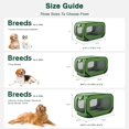 thumbnail image 3 of Portable Pet Kennel for Dogs & Cats, Green 36in Large, Collapsible Car  Bed, 3 of 6