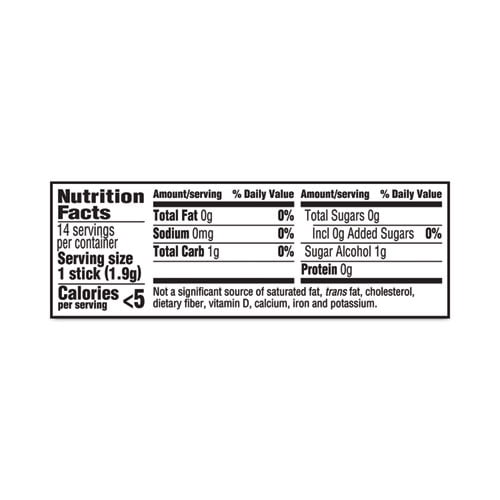 Trident Sugar Free Gum, Perfect Peppermint, 18 Pc (Innerpack of 12)