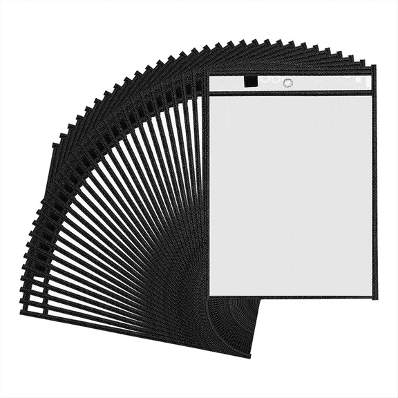 New Arrivals 30 Packs Oversized Dry Erase Pockets Reusable Sleeves