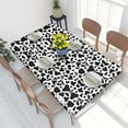 thumbnail image 2 of Table Cover Rectangular Elastic Edged Tablecloth Fit 4FT Table Cloth Animal Leather Texture, 2 of 5