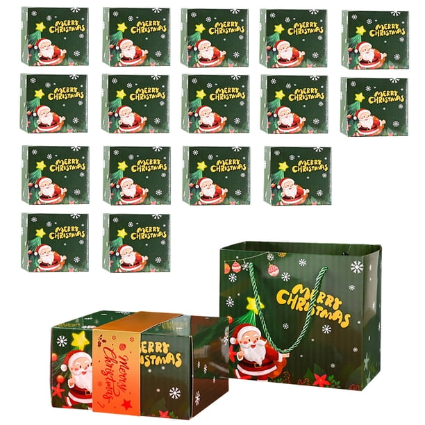 Decoraciones navideñas, adornos navideños, regalos navideños, caja sorpresa de Feliz Navidad, caja de regalo para crear un regalo sorprendente, caja de regalo romántica roja que rebota, almacenamiento