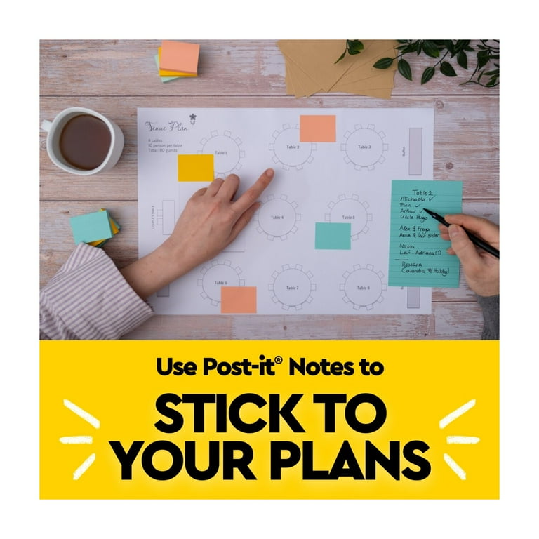 Sticky Notes Value Pack, 24 Pads, Beachside Cafe Colors photo 7