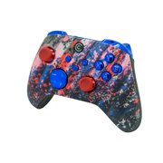 Custom Controllerzz Designer Series Custom Wireless Controller for PC, Windows, Series X/S & One - Multiple Designs Available (Glacier Burn & Blue Chrome Inserts)
