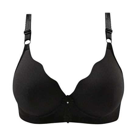 

Dadaria Sleep Bras for Women Woman Comfortable Breathable Bra Underwear No Rims Black S Women