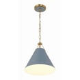 thumbnail image 5 of XAV-B8301-VG-BL-Crystorama Lighting-Xavier - 1 Light Pendant-Vibrant Gold/Blue Finish    -Traditional Installation, 5 of 11