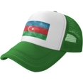 thumbnail image 1 of Flag of Azerbaijan Mesh Back Trucker Cap Baseball Cap, 1 of 8