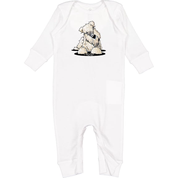 Inktastic Curious Wheaten Terrier Baby Romper Coveralls