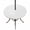 White, variant on Round Outdoor Tablecloth with Umbrella Hole and Zipper, White Tablecloth with Elastic Waterproof, Modern Minimalist Pure Soild Color Patio Table Covers for 55" - 60" Picnic Pool Tables