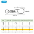 thumbnail image 2 of 77Lbs Fishing Swivels Snaps Stainless Steel Barrel Swivels Ball Bearing 30 Pack, 2 of 6