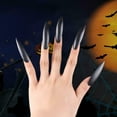 thumbnail image 4 of Witch False Nail Tips Cosplay Artificial Nails 10Pcs Halloween Witch False Nail Tips Zombie Cosplay Full Cover  Nails Artificial Nails, 4 of 8