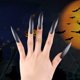 thumbnail image 5 of Puntas De Uñas Postizas De Bruja 10 Piezas Puntas De Uñas Postizas De Bruja De Halloween Zombie Cosplay Cubierta Completa Uñas De Estilete Uñas Artificiales ANGGREK Witch False Nail Tips, 5 of 8
