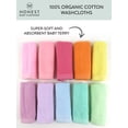 thumbnail image 3 of Honest Baby Clothing Baby Boy or Girl Gender Neutral Organic Cotton Washcloth Gift Set, 10 Pack (One Size), 3 of 6