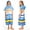 Blue Stripe, variant on Catalonia Kids Hooded Poncho Towel, 100% Cotton Absorbent Changing Robe for the Beach, Pool, and Bath, Cute Gifts for Childrens (Boys and Girls), Green Stripe