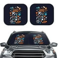 thumbnail image 2 of Fotbe Creative Transport 2-Piece Car Windshield Sun Shade | Sun Blocker for Car Windshield | Foldable Automotive Interior Accessories for Sun Protection-Medium, 2 of 7