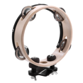 thumbnail image 3 of Drum Circle Double Row Rattle Drum Rings Tambourine Drum Tamborine Percussion Musical Instruments Wood Color, 3 of 7