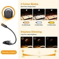 thumbnail image 3 of LED Rechargeable Book Lamp, Suitable for Bed Reading,Eye Care 3-Color Temperature, Small Light Clip-on Book Reading Lamp, 3 of 8