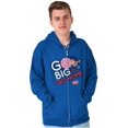 thumbnail image 5 of Dubble Bubble Go Big Or Go Home Logo Zip Up Hoodie Men's Women's Brisco Brands M, 5 of 6