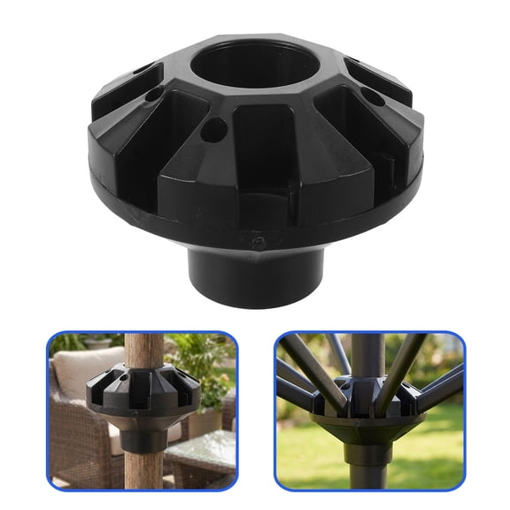 FOMIYES Scratch Resistant Black Outdoor Umbrella Base Plate Replacement for Patio Parasol