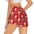 thumbnail image 3 of Goofa cute Christmas Moose Printed Women 2 in 1 Running Shorts,Quick Dry Athletic Workout Shorts,High Waisted Athletic Shorts with Liner Pockets-Medium, 3 of 9