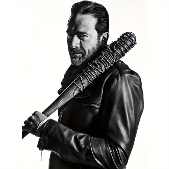 The Walking Dead Negan 5D Diamond Painting Tools for Adults DIY Diamond Art Tools for Beginners with Round Full Diamond Diamond Gemstones Home Wall Painting Art Decoration Gift Artwork