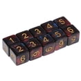 thumbnail image 3 of Dados poliédricos D6 Sunnimix 10 Piezas para juegos de Mesa de Dragones y Mazmorras Azul rojo, 3 of 8