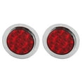 thumbnail image 3 of Luces traseras camión, para camión 2 uds 4 pulgadas 12LED luces traseras de freno de camión lámpara de seal de giro trasera roja redonda 12V,Luces traseras redondas, luces traseras de freno de camión, Higoodz Accesorio de coche, 3 of 8