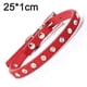 thumbnail image 2 of El collar de perro de cuero de PU es adecuado para perros pequeños, collar de perro pequeño ajustable con diamantes de imitación, 2 of 5