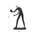 thumbnail image 5 of 2 piezas resina ejercicio escultura hogar estatua decoración colección adornos BLESIY Estatuilla abstracta, 5 of 5