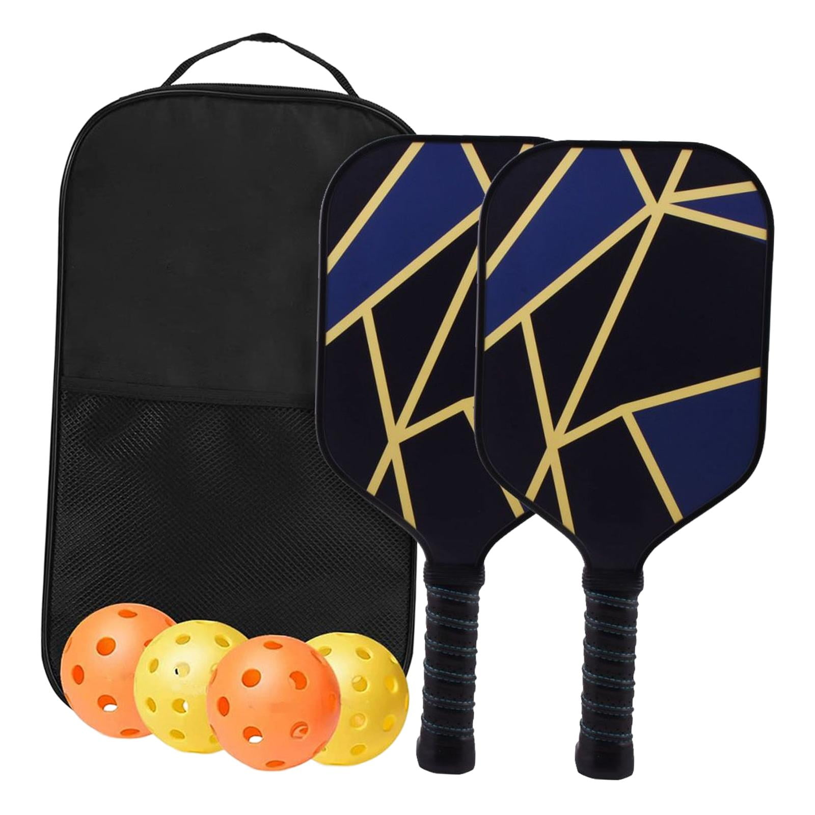 harayaa 2x Glass Fiber Pickleball Paddles Set with Carrying Bag Pickleball Rackets for