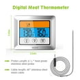 thumbnail image 2 of Digital Meat Thermometer Food Thermometer Oven Safe Timer with 3.2" Large Color Touch Screen for Grilling Roasting Turkeys, BBQ, Oven Cooking, 2 of 9