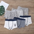 thumbnail image 1 of Calzoncillos tipo bóxer para niños, de algodón amina, con cuatro ángulos de protección, 1 of 5