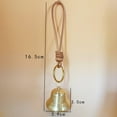thumbnail image 2 of Advancent Apertura de puerta dorada vintage, manija de puerta de latón, timbre y pequeño reloj de pared para el hogar, transparente, resistente Kits de decoración para fiestas gran tamaño, 2 of 6