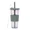 Army Green, variant on 24 Oz Reusable Tea/Coffee Cups, Iced Coffee Cup with Straw and Lid, Leakproof Clear Plastic Cups Tumbler, Double Wall Insulated Smoothie Tumbler, Wide Straw for Bubble Tea, Green & Orange