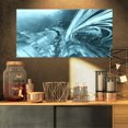 thumbnail image 1 of Fractal 3D Bleu Clair Collision - Impression sur Toile Contemporaine, 1 of 3