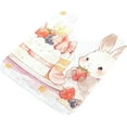 thumbnail image 5 of SKYSONIC Toiletry Mat Rabbit and Cake Print, Fluffy Plush Absorbent Bath Rugs Carpet with Non Slip Bottom for Bathroom Floor Toilet Tub and Shower, 5 of 7