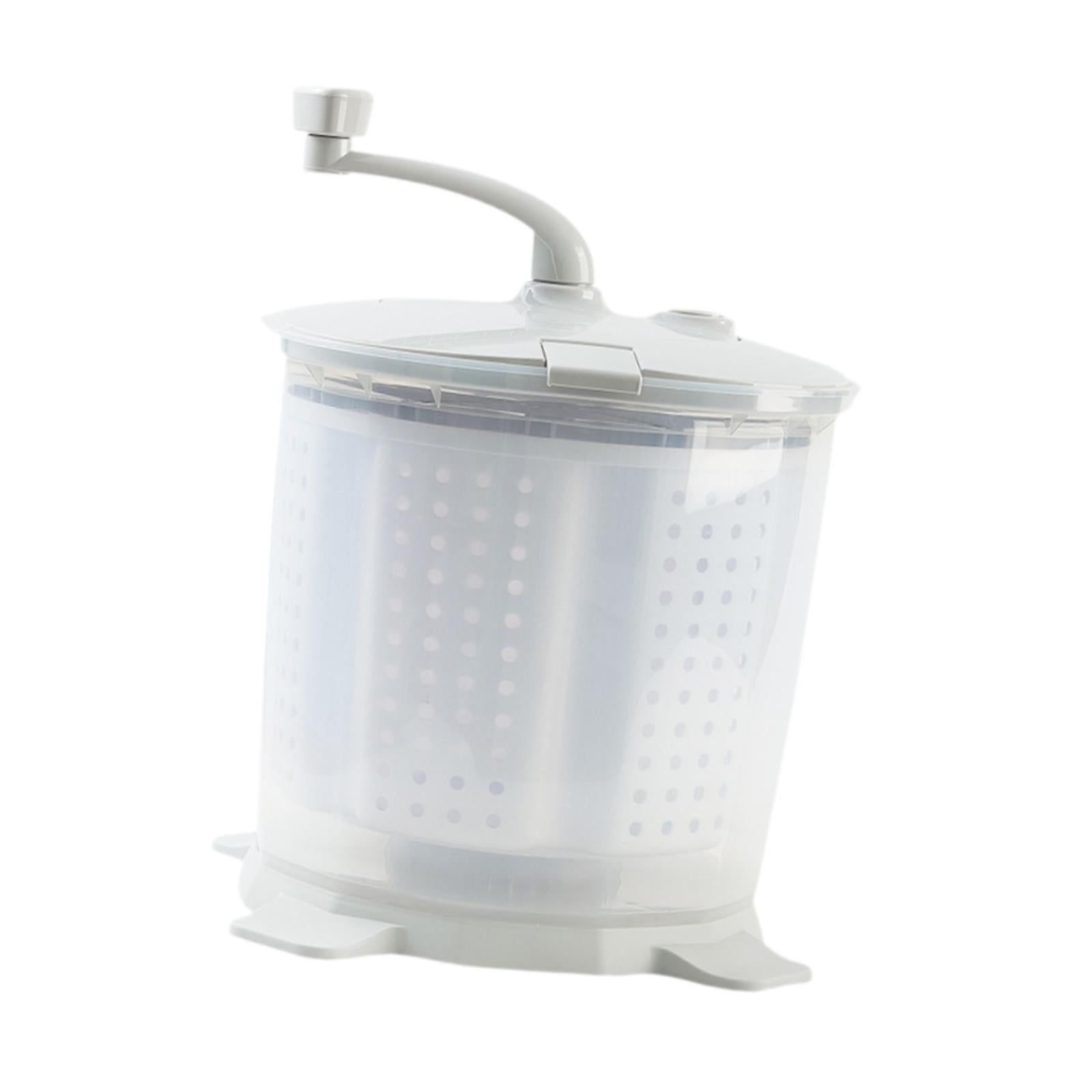 WeiLaiKeQi Hand Cranked Washing Machine Laundry Machine for Household Counter Top Dorms