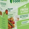thumbnail image 2 of FoodSaver 16-Piece Microwavable Meal Prep Vacuum Seal Bags, Leakproof, 1 Quart, 2 of 6