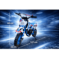 thumbnail image 3 of Motocicleta Infantil Shahoma  NTS01 Premium XTM Motocross 49cc Azul, 3 of 6
